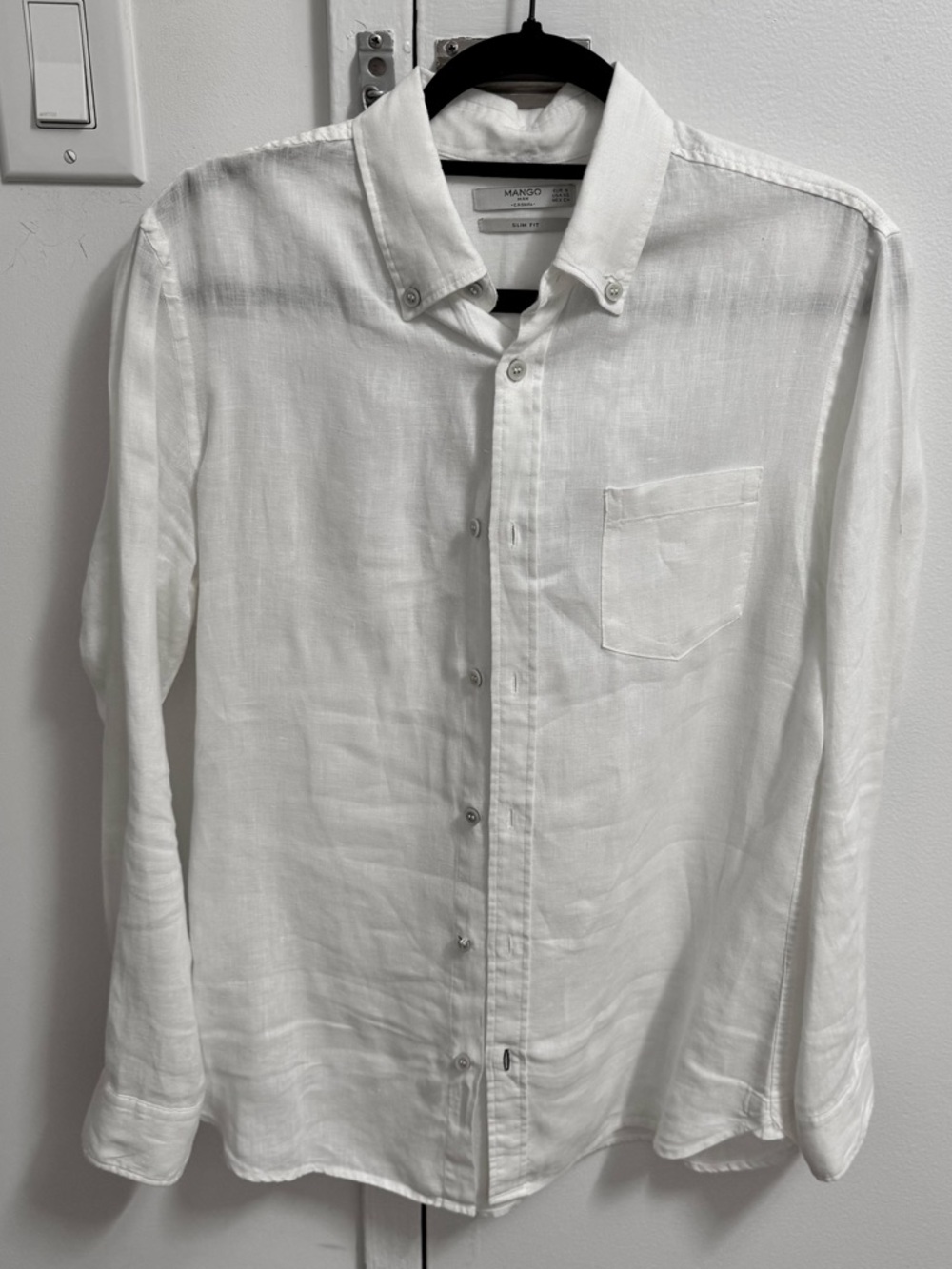 Mango Man Linen Button Down Shirt
